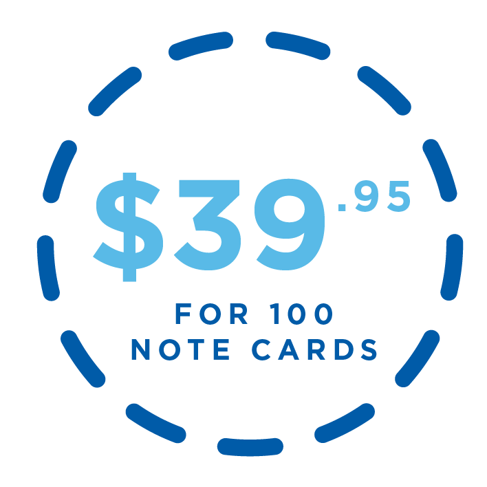 Note Card Price Graphic