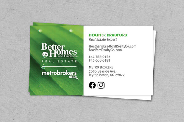 Metro Brokers Business Cards