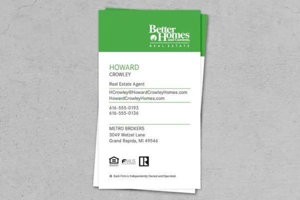 Metro Brokers Business Cards