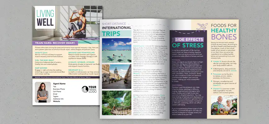 Automated Newsletter Theme Living Well