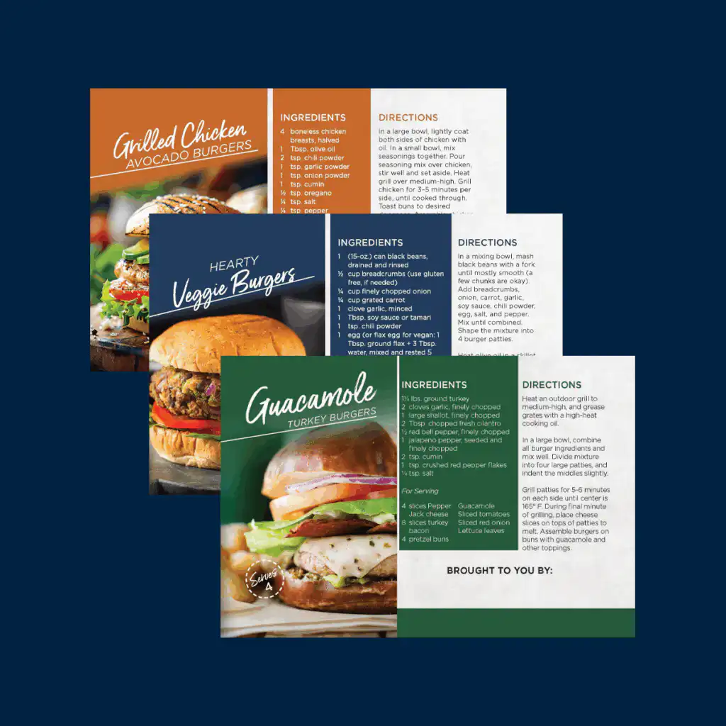 Burger Recipe Cards | Free Resources Real Estate