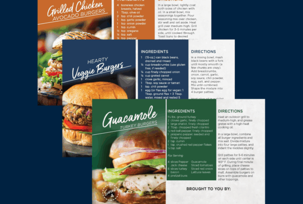 Burger Recipe Cards | Free Resources Real Estate